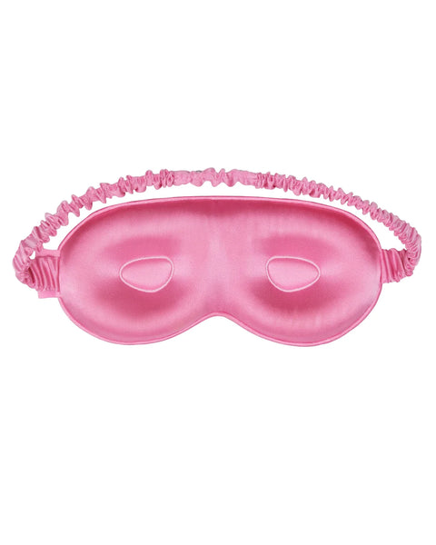 "STAY FOR THE NIGHT" SILK SLEEP MASK - PINK
