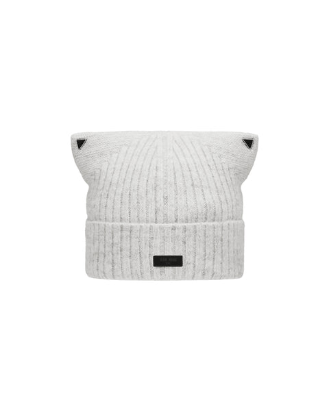 [ACCEPTANCE] EARS KNIT BEANIE - WHITE