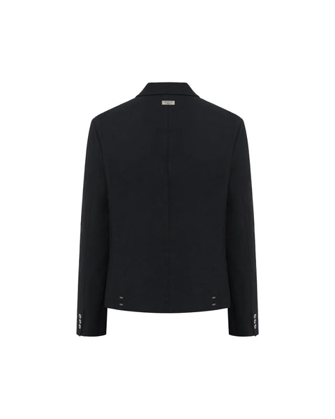 "CHOICES" CASUAL SUIT JACKET - BLACK