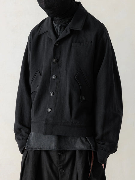 "WIP" JACKET - BLACK