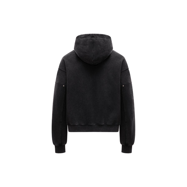 [RESET] WASHED HOODIE - WASHED ASH GREY