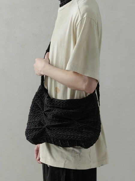 GATHERED KNIT BAG