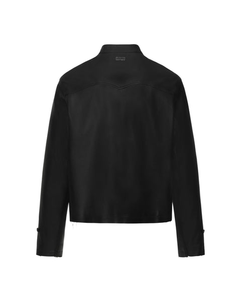 [ACCEPTANCE] FAUX LEATHER SHIRT