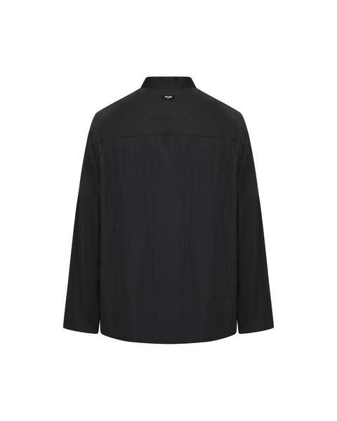 "CHOICES" BANDED COLLAR SHIRT