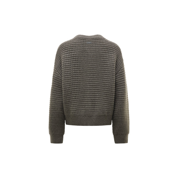 [RESET] V-NECK CARDIGAN - TAUPE