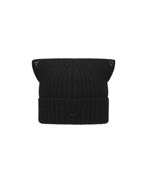 [ACCEPTANCE] EARS KNIT BEANIE - BLACK