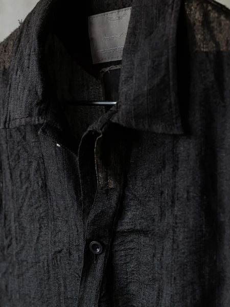 Forgotten Materials || ASYMMETRIC SHIRT - BLACK
