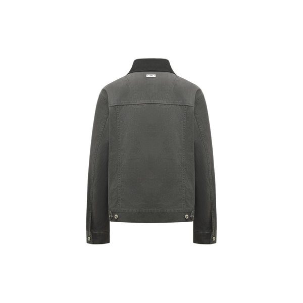 [RESET] PATCHWORK WASHED JACKET - WASHED ASH GREY