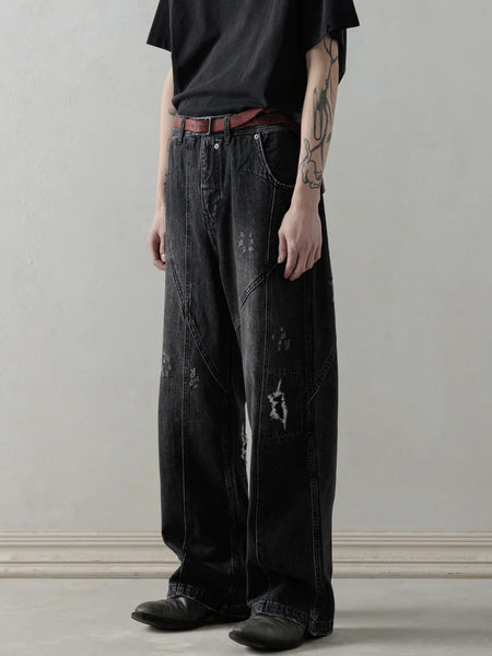 WORN-OUT DENIM - WAHSED BLACK