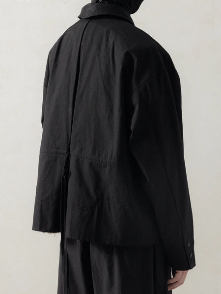 DRAWSTRING COACH JACKET