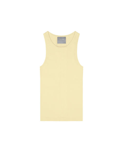 I SEE THE LIGHTS RIBBED TANK TOP - ANISE FLOWER