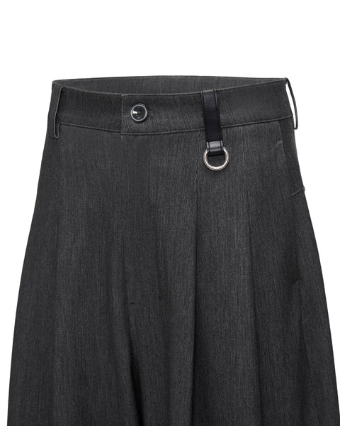 [RESET] PLEATED TROUSER - ASH GREY