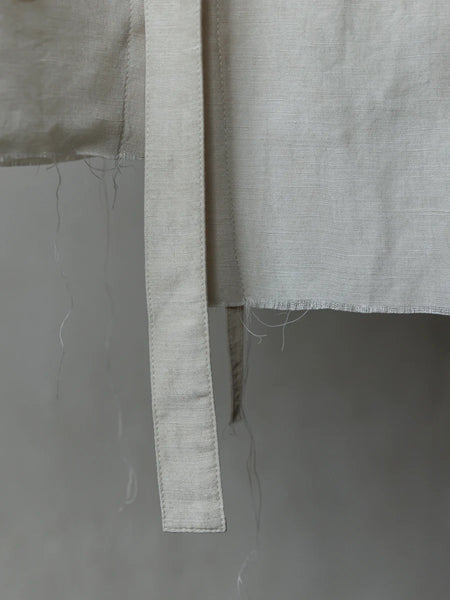 Forgotten Materials || ASYMMETRIC SHIRT - BEIGE