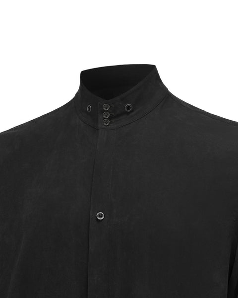 [ACCEPTANCE] DRAPED STAND-COLLAR SHIRT