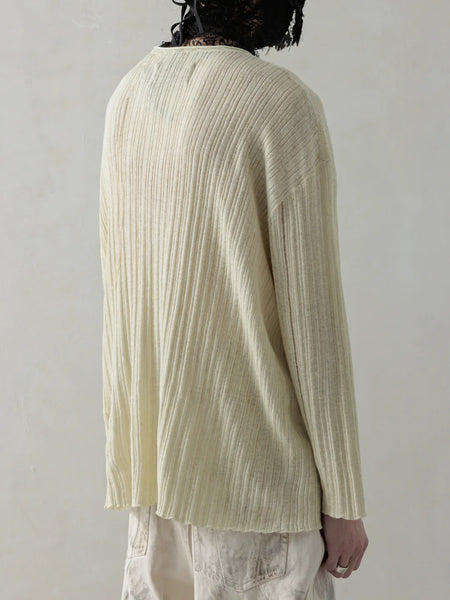 SEMI-SHEER DIRT KNIT - DUSTY BEIGE