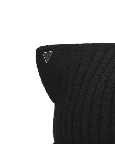 [ACCEPTANCE] EARS KNIT BEANIE - BLACK