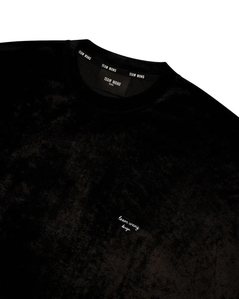 "STAY FOR THE NIGHT" EXTRA-OVERSIZED TEE - BLACK