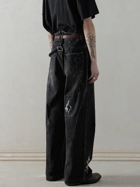 WORN-OUT DENIM - WAHSED BLACK