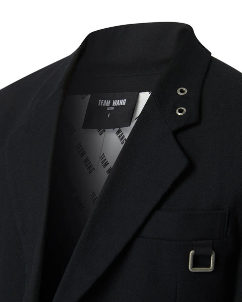 "CHOICES" CASUAL SUIT JACKET - BLACK