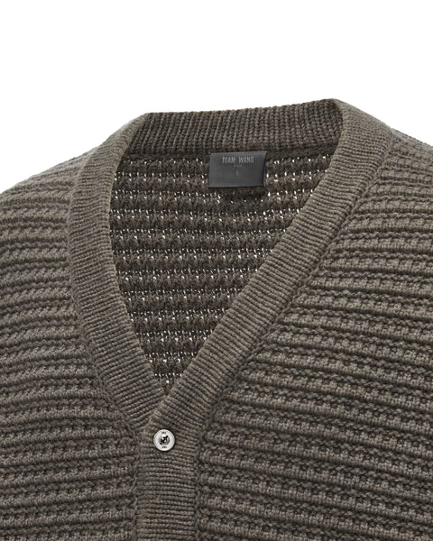 [RESET] V-NECK CARDIGAN - TAUPE