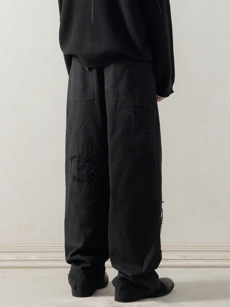 DISTRESSED WORK PANTS
