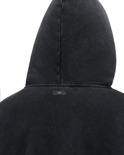 [RESET] WASHED HOODIE - WASHED ASH GREY