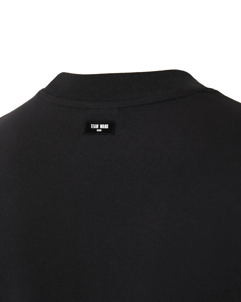 "CHOICES" CROPPED OVERSIZED TEE - BLACK