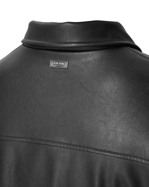 "CHOICES" FAUX LEATHER PADDED JACKET