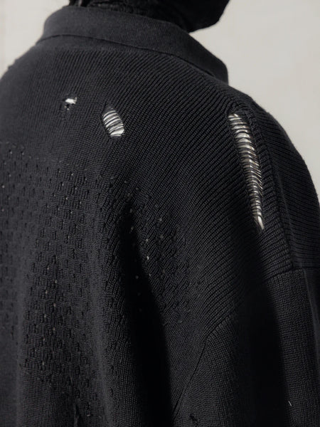 DESTROYED KNIT JACKET