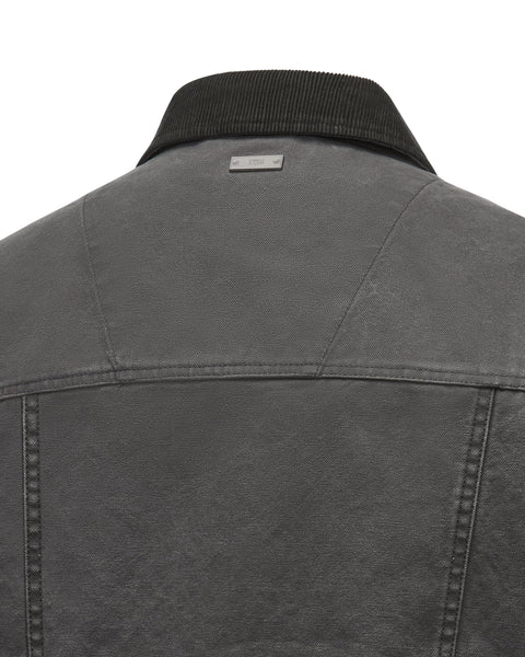 [RESET] PATCHWORK WASHED JACKET - WASHED ASH GREY