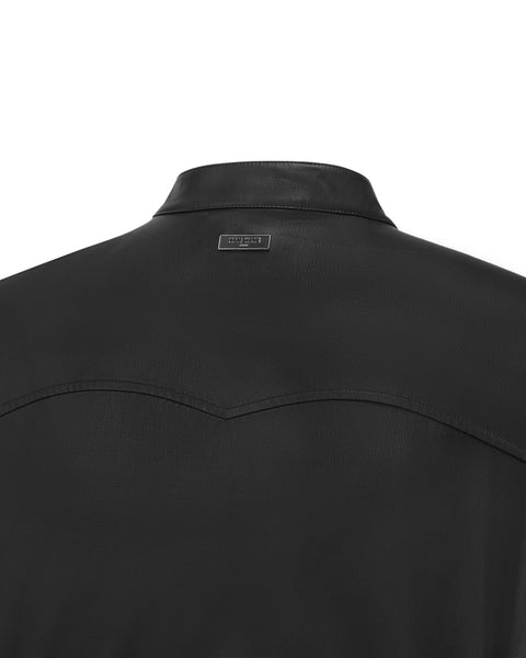[ACCEPTANCE] FAUX LEATHER SHIRT
