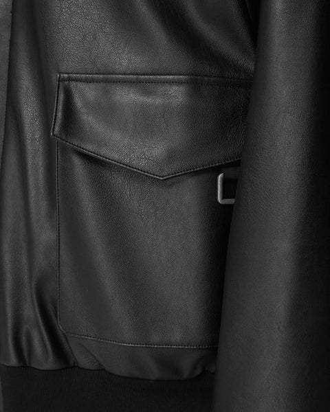 "CHOICES" FAUX LEATHER PADDED JACKET