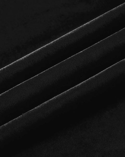 [RESET] VELVET STAND-COLLAR JACKET - BLACK