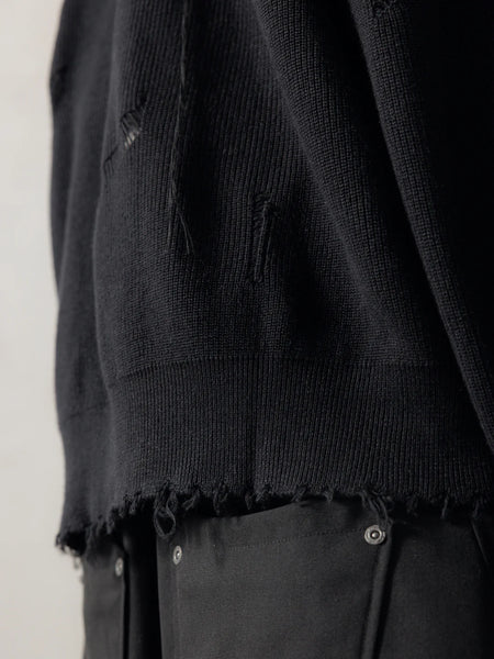 DESTROYED KNIT JACKET