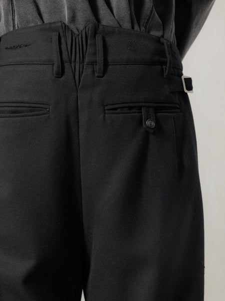 DISTRESSED WOOL PANTS