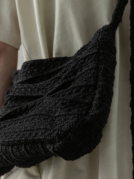 GATHERED KNIT BAG