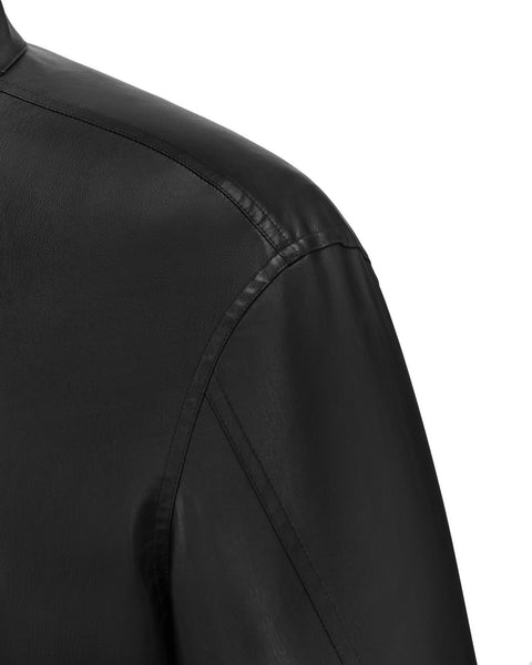 [ACCEPTANCE] FAUX LEATHER SHIRT