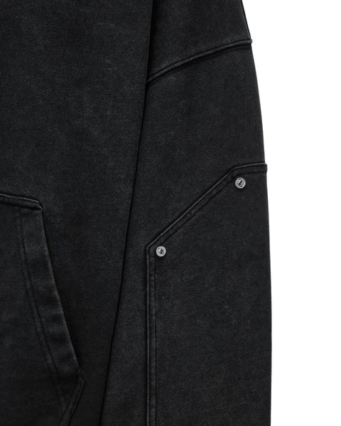 [RESET] WASHED HOODIE - WASHED ASH GREY