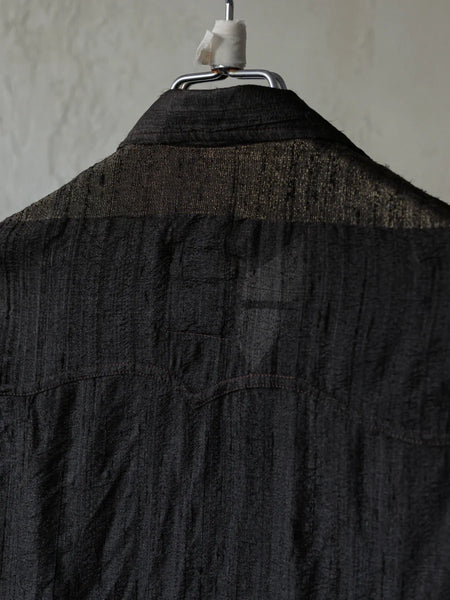 Forgotten Materials || ASYMMETRIC SHIRT - BLACK