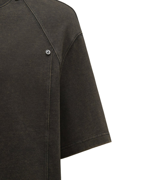 [RESET] WASHED TEE - WASHED DARK MOSS GREEN