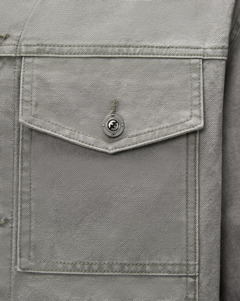 [RESET] PATCHWORK WASHED JACKET - WASHED GRAVEL