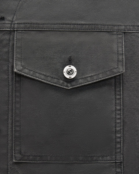 [RESET] PATCHWORK WASHED JACKET - WASHED ASH GREY