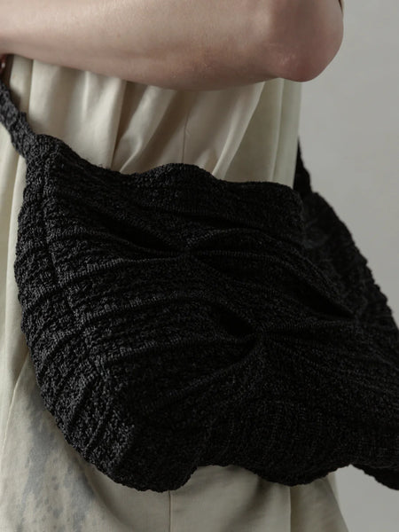 GATHERED KNIT BAG