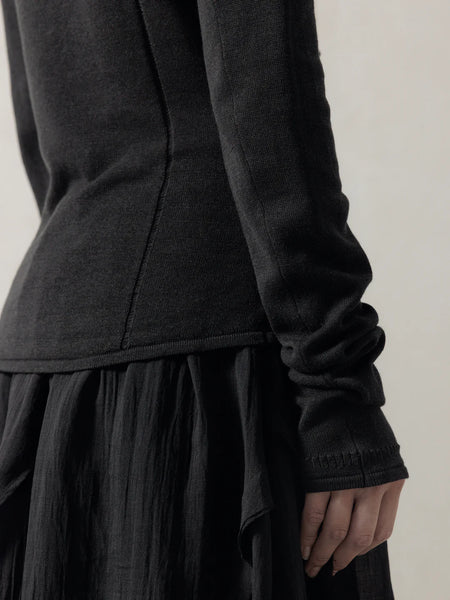 ASYMMETRIC KNIT TOP