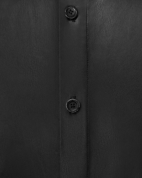 [ACCEPTANCE] FAUX LEATHER SHIRT