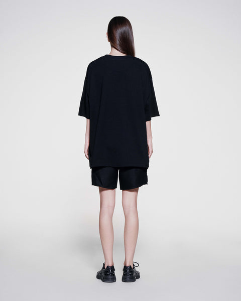 EYES EMB. LOGO TEE - BLACK