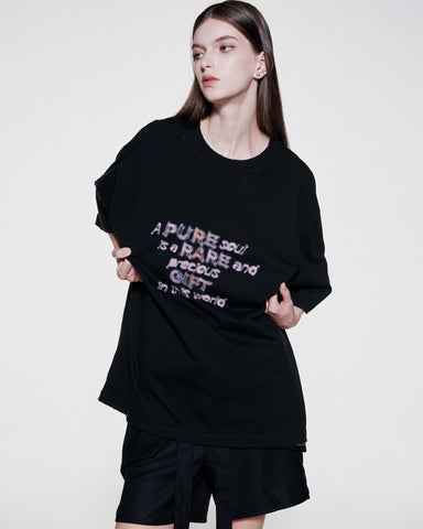 PINK SLOGAN TEE