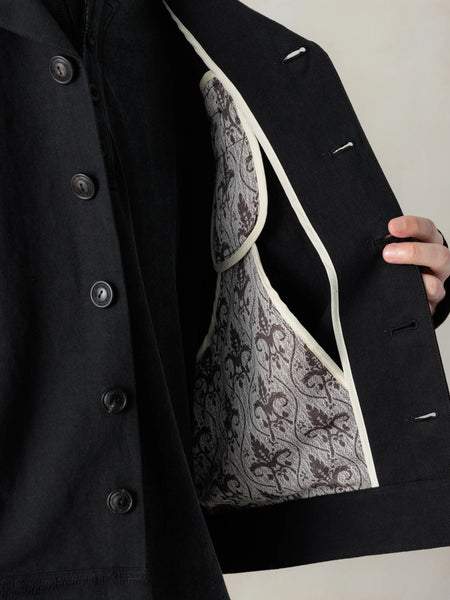 "WIP" JACKET - BLACK