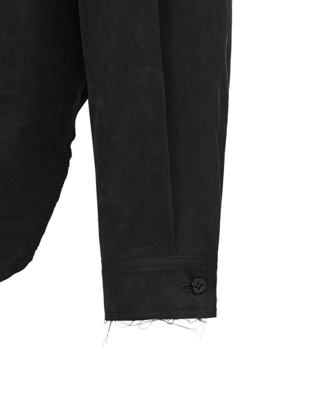 [ACCEPTANCE] DRAPED STAND-COLLAR SHIRT
