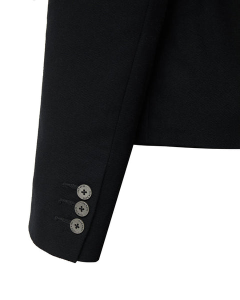 "CHOICES" CASUAL SUIT JACKET - BLACK